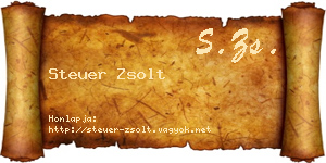 Steuer Zsolt névjegykártya
